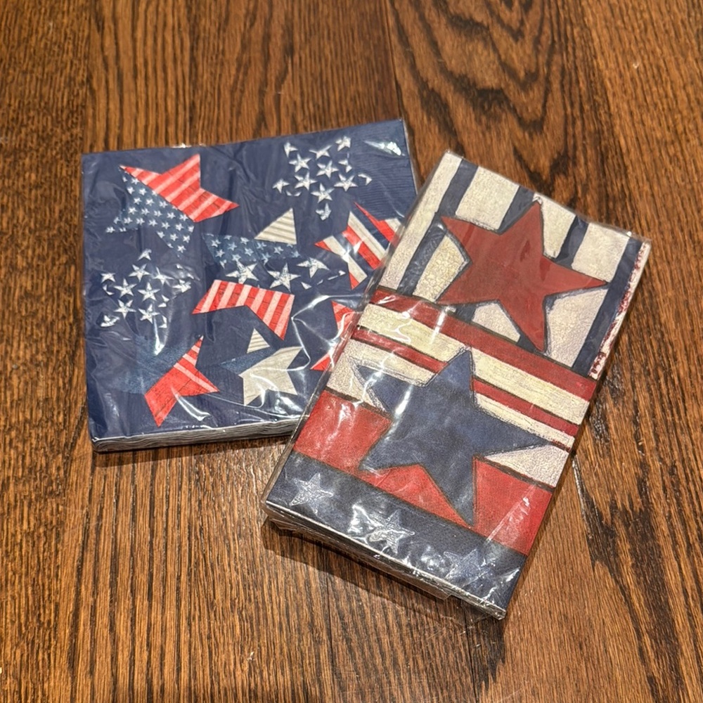Patriotic Star and Stripes Napkins